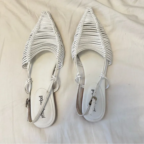 Jeffrey Campbell White Leather Myron Pointed toe flats - Picture 4 of 10